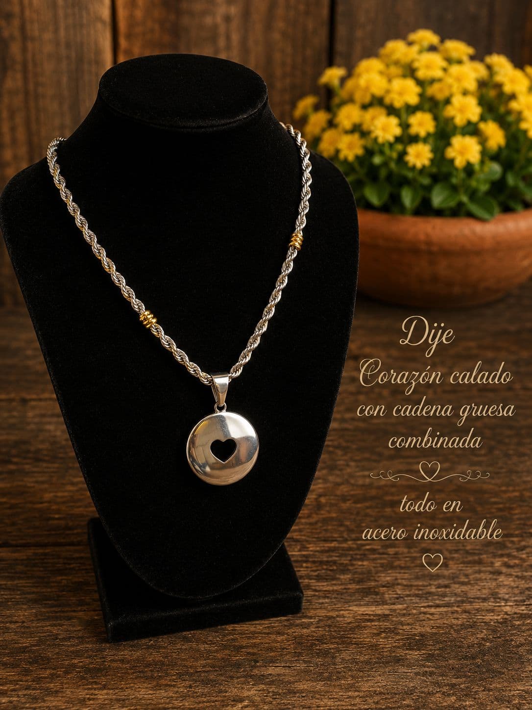 ✨Dije con cadenas en acero inoxidable ✨