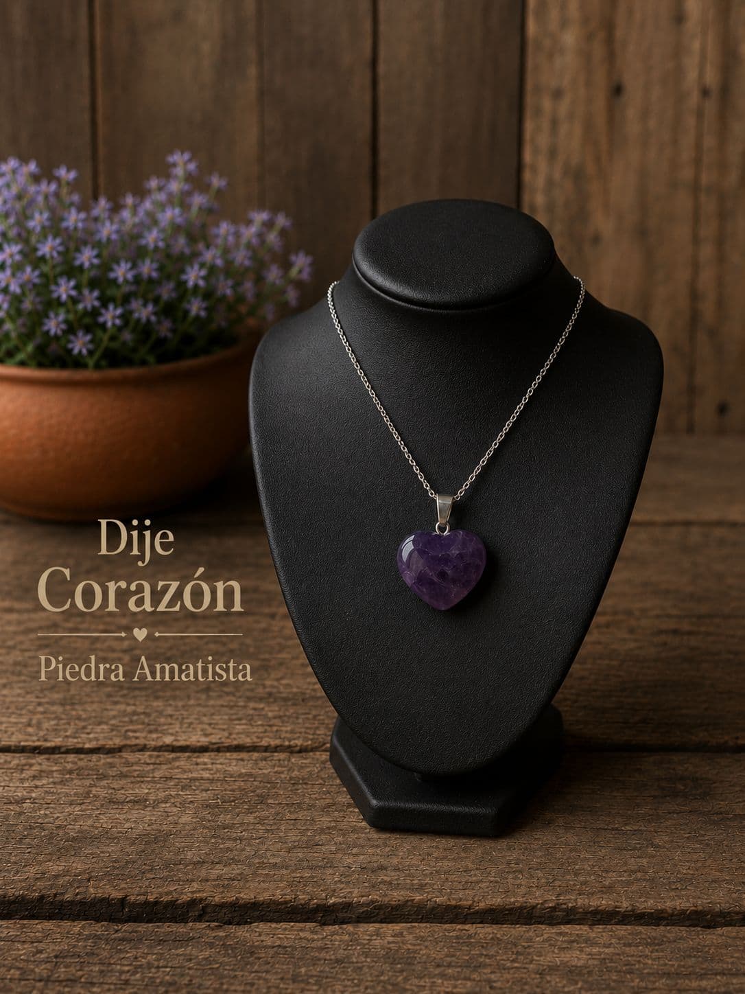 ✨Dijes Piedras Energeticas originales con cadena de acero ✨
