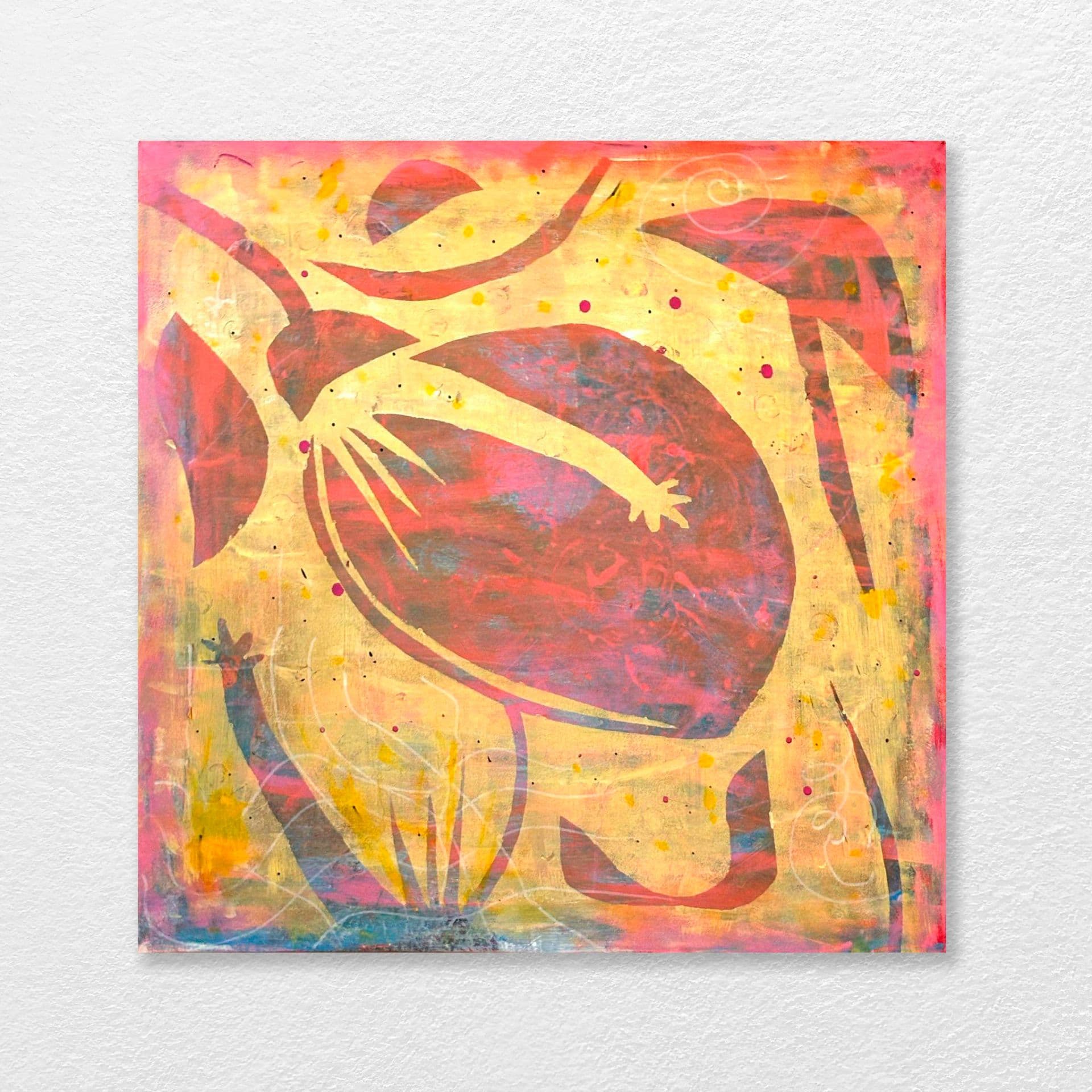 Ceibo Fragmentado · 80 × 80 cm