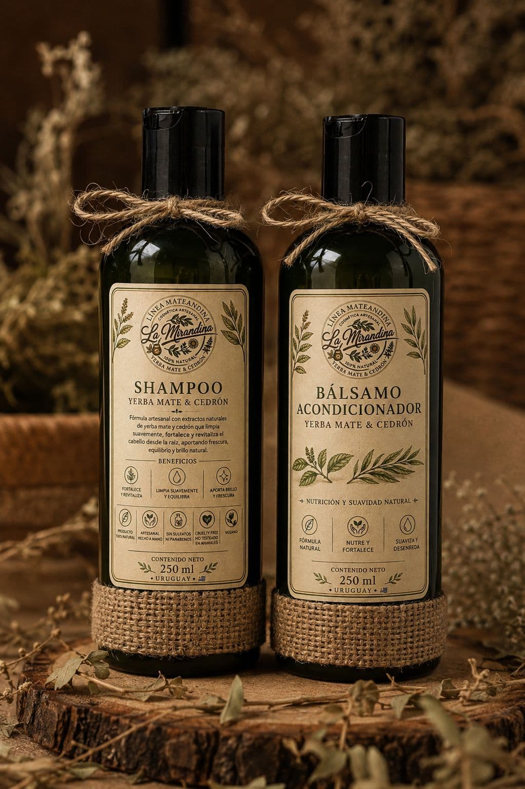 Shampoo y Acondicionador línea MATEANDINA
