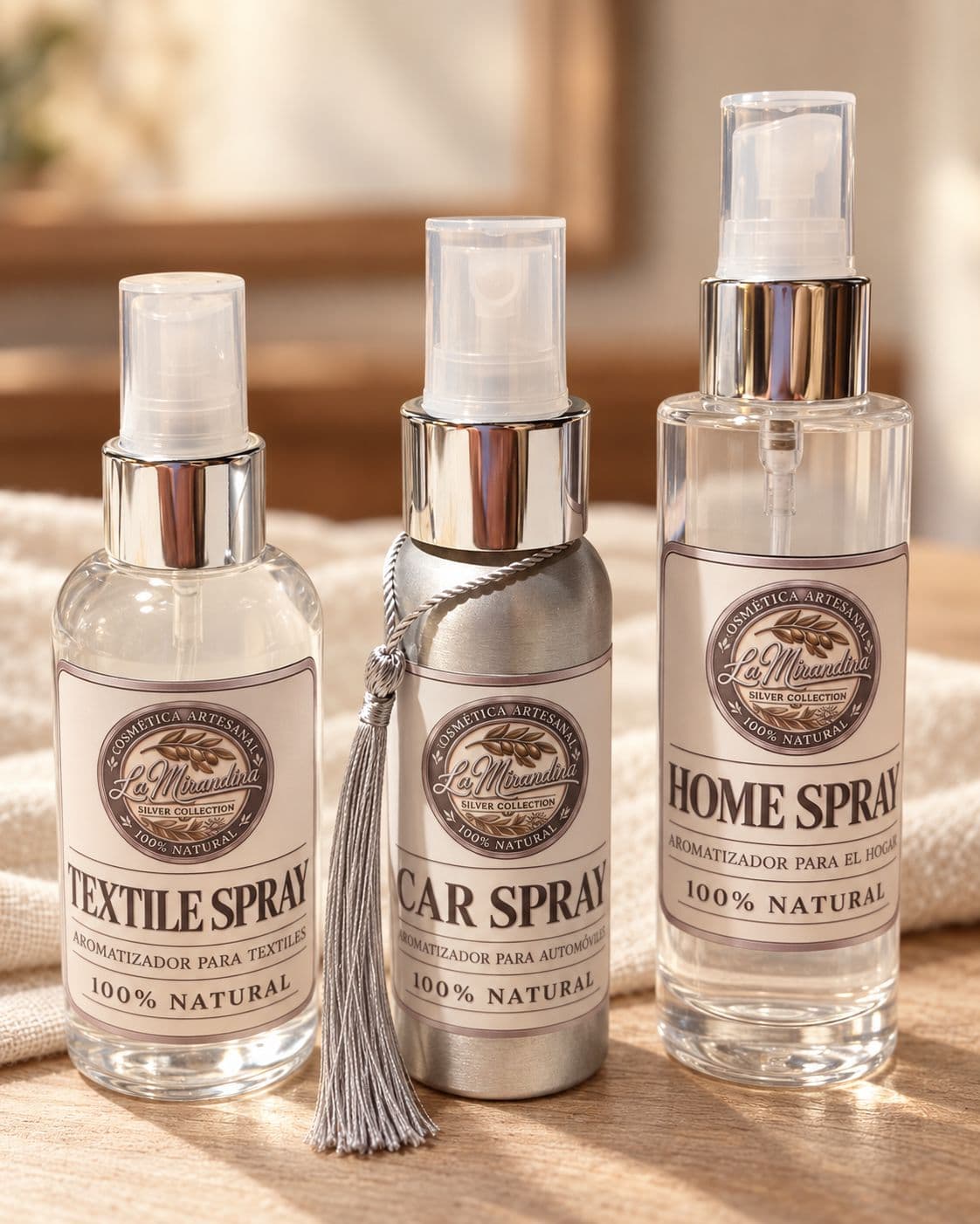 Set Línea SILVER MIRANDINA Perfumadores