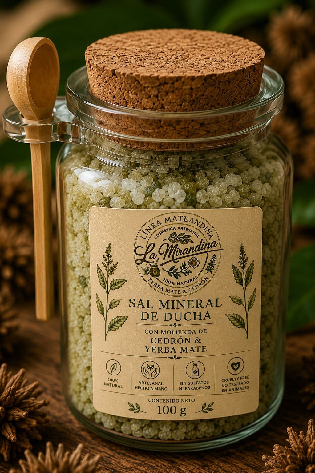 Sales minerales de ducha linea MATEANDINA