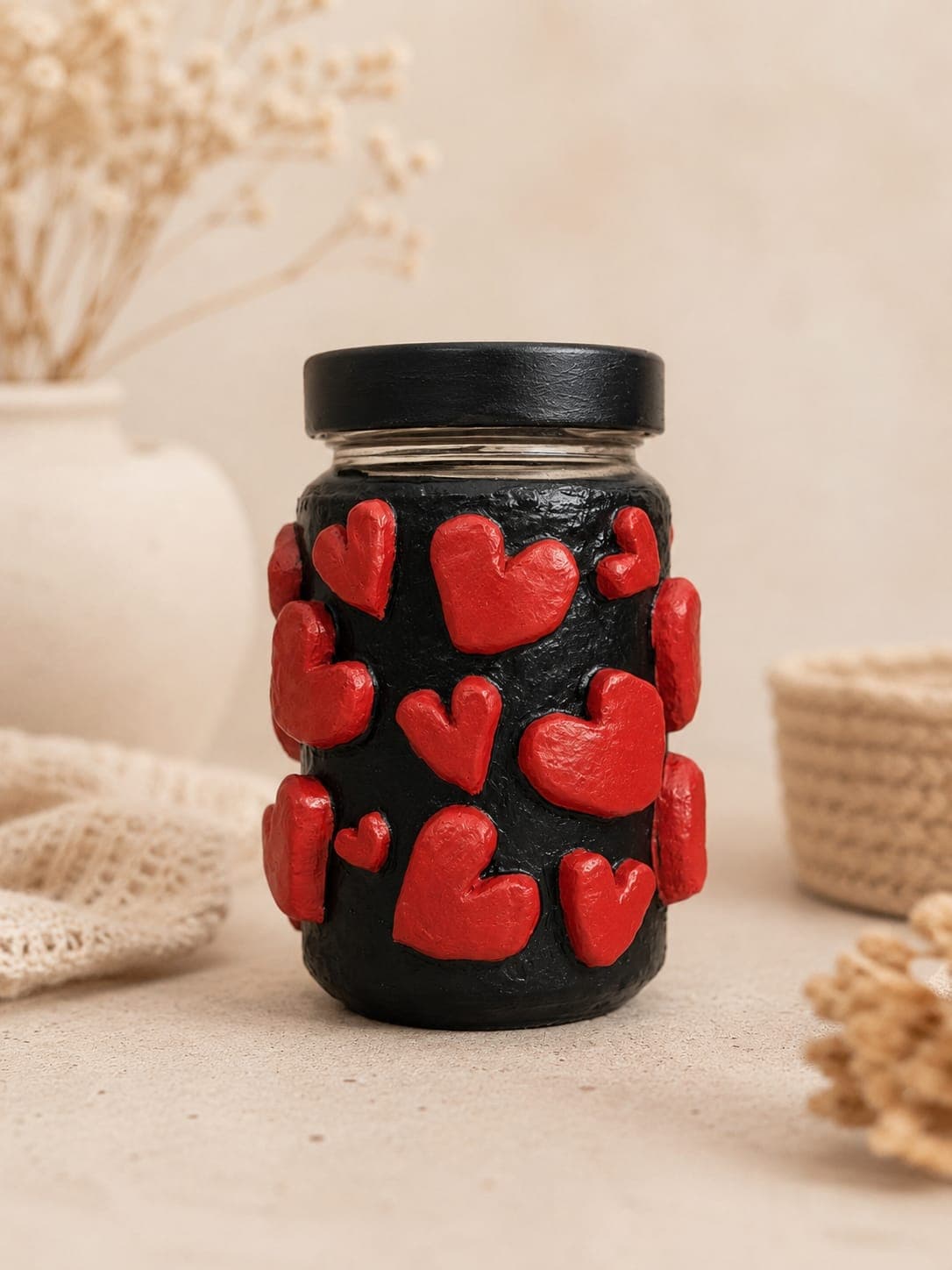 Alhajero frasco corazones