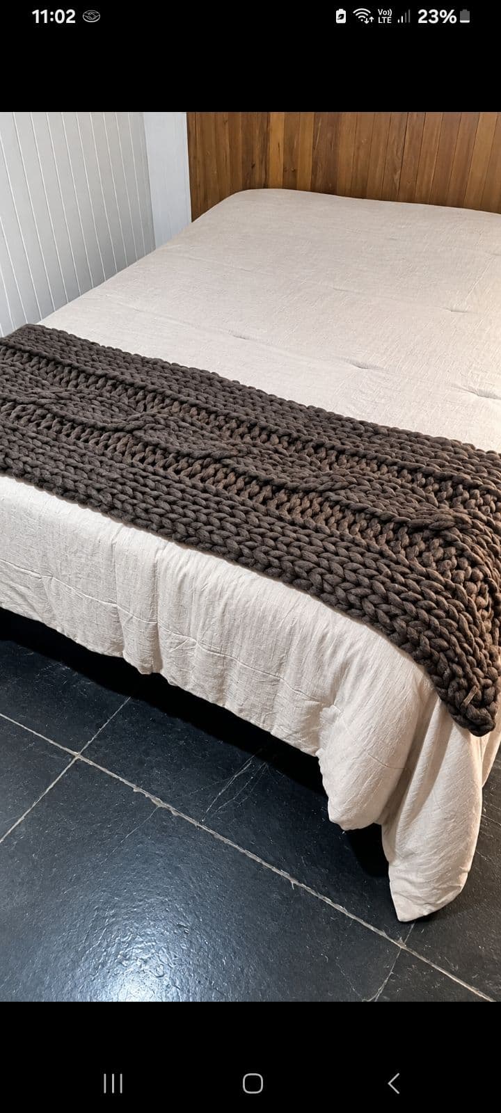 Manta pie de cama