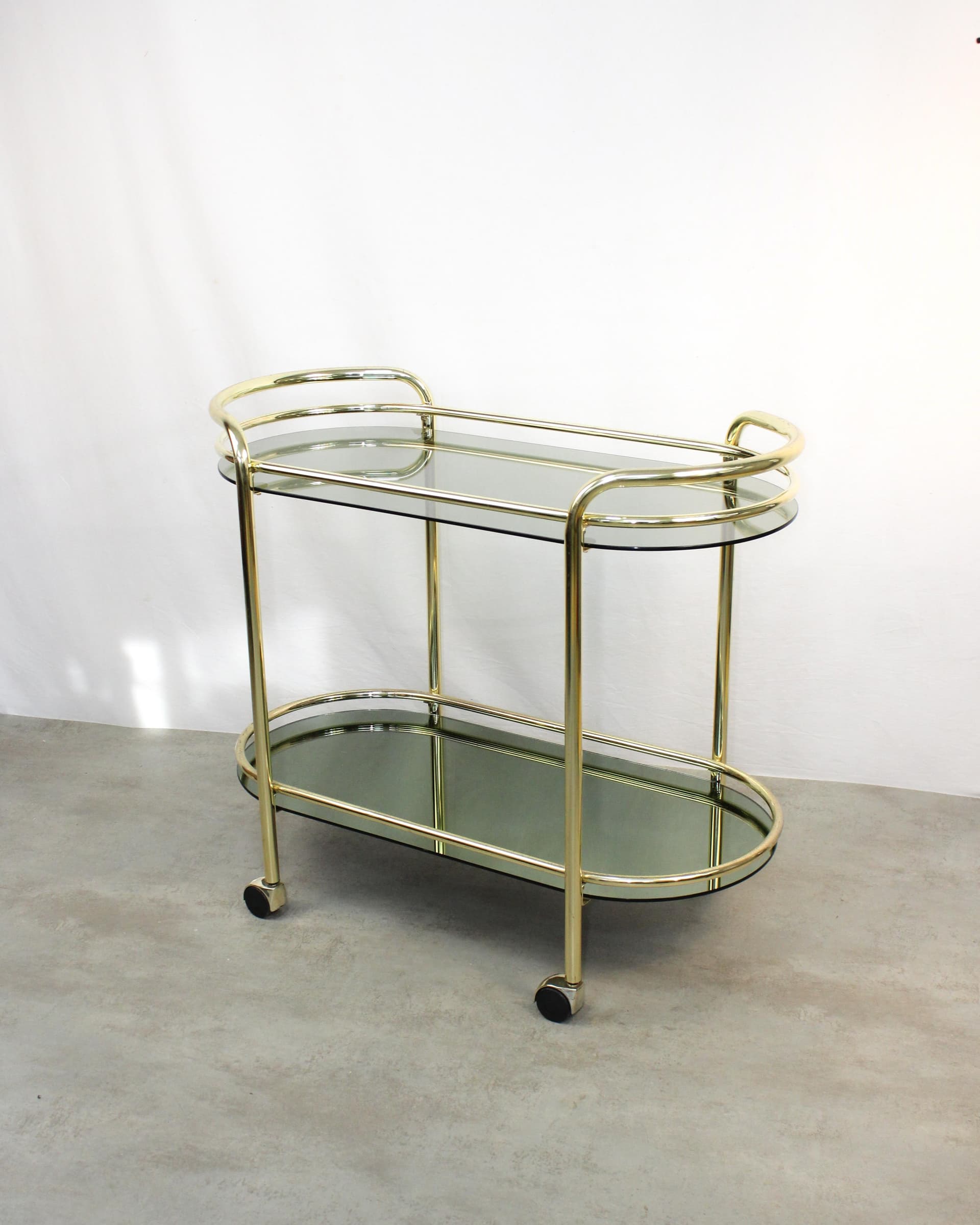 Carrito bar vintage dorado