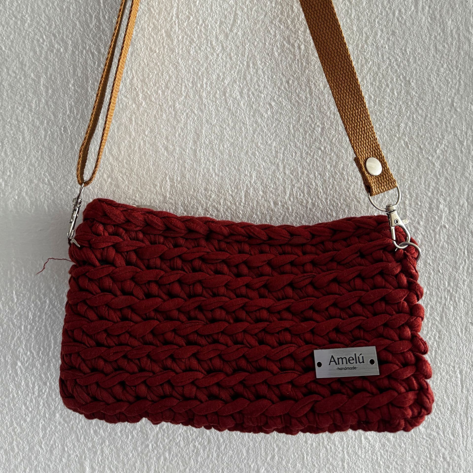 Cartera marron trapillo