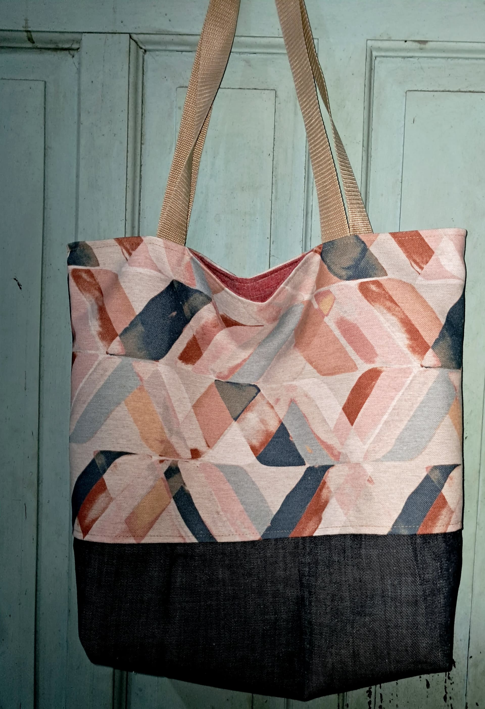 Bolso en Jean combinado