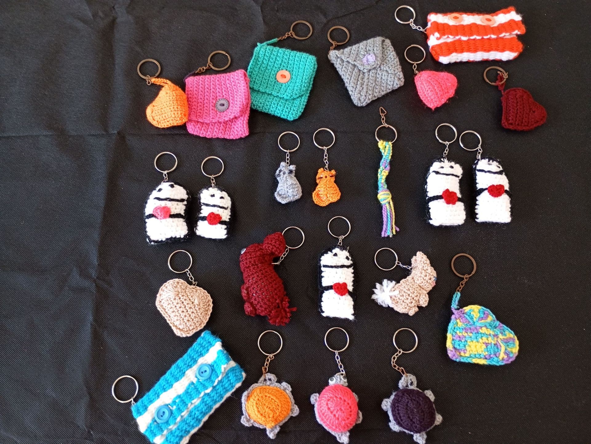Llaveros a crochet