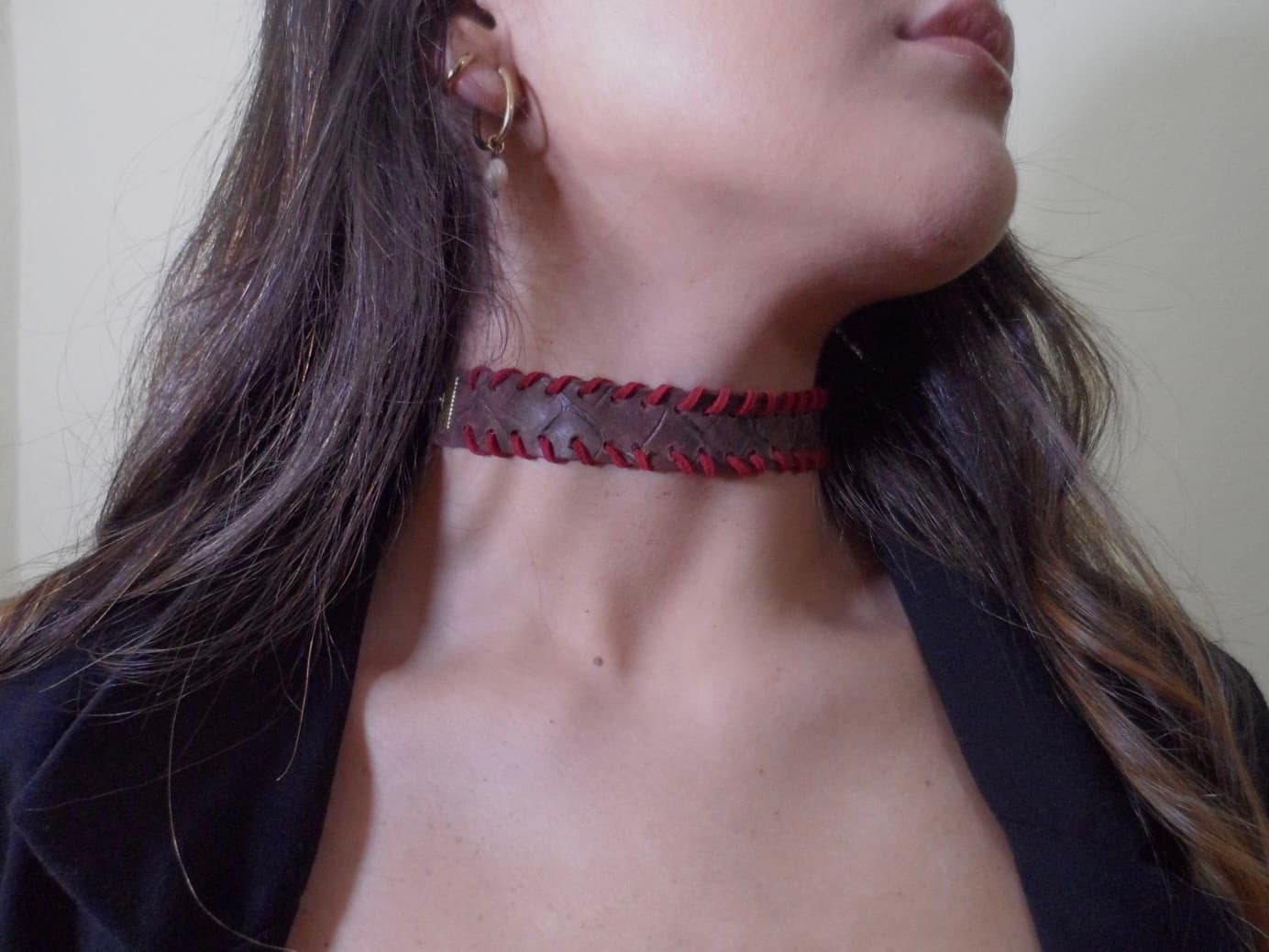 Chokers de cuero