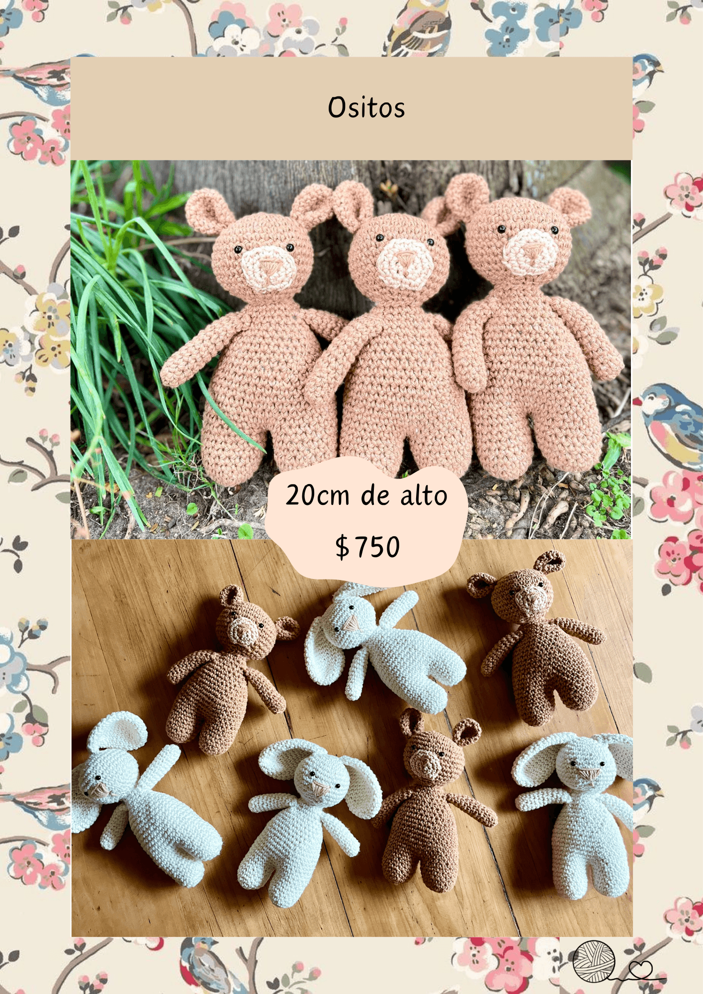Osito crochet