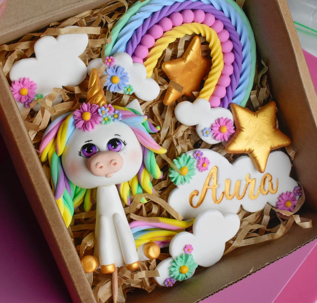 Toppers de unicornio para tortas