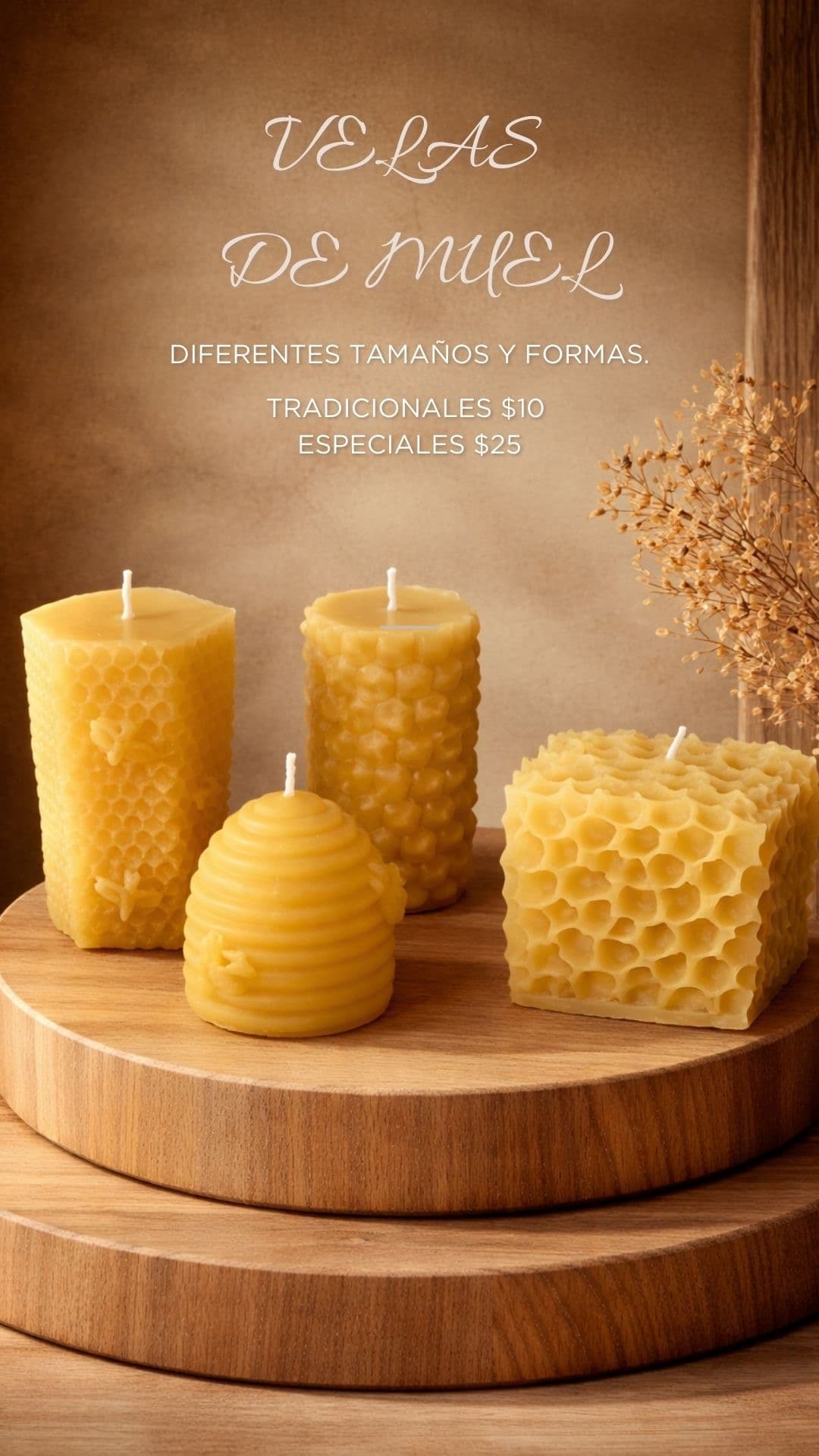 Velas de Miel Intencionadas (Reiki)