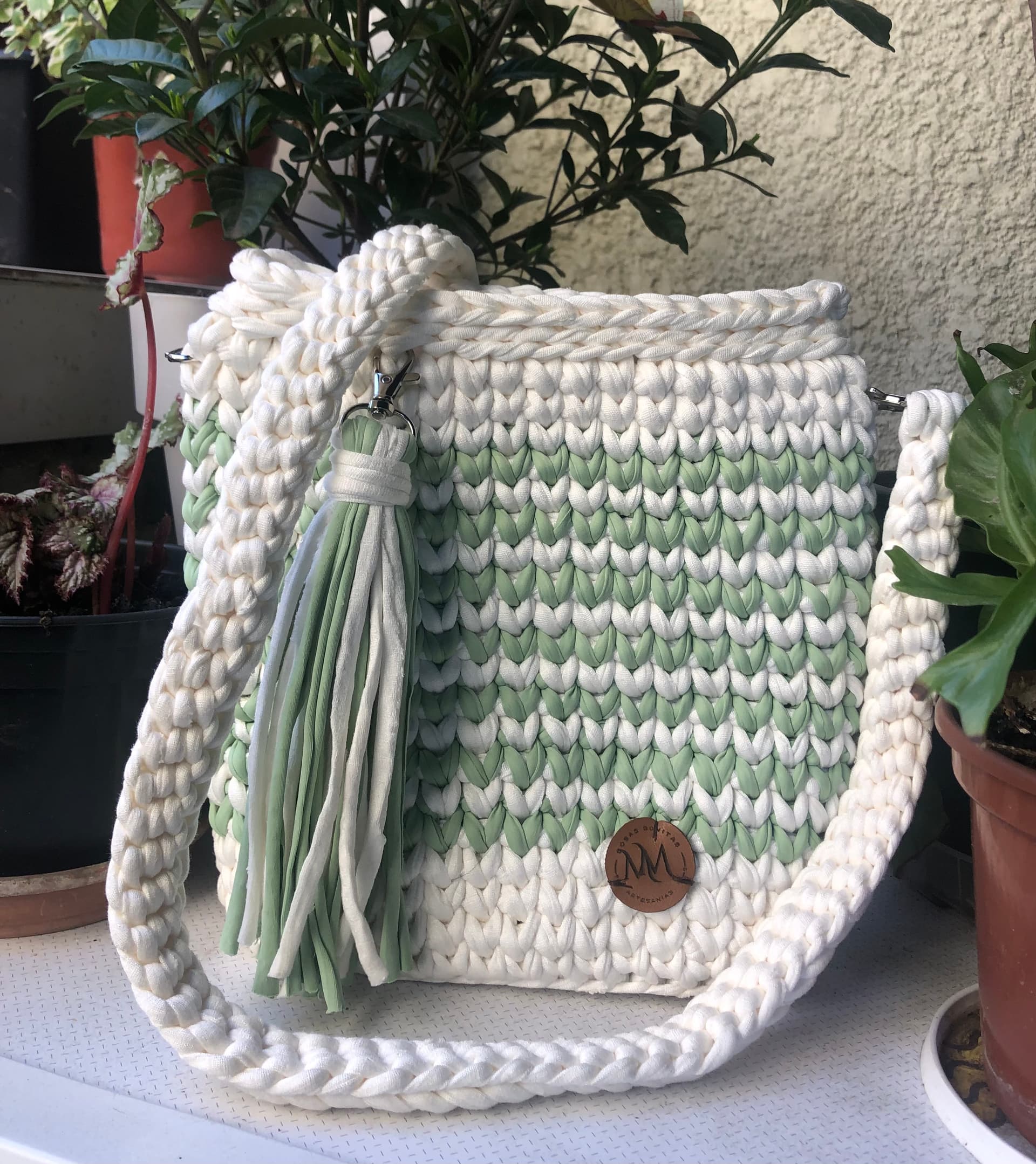 Morral en crudo y verde claro