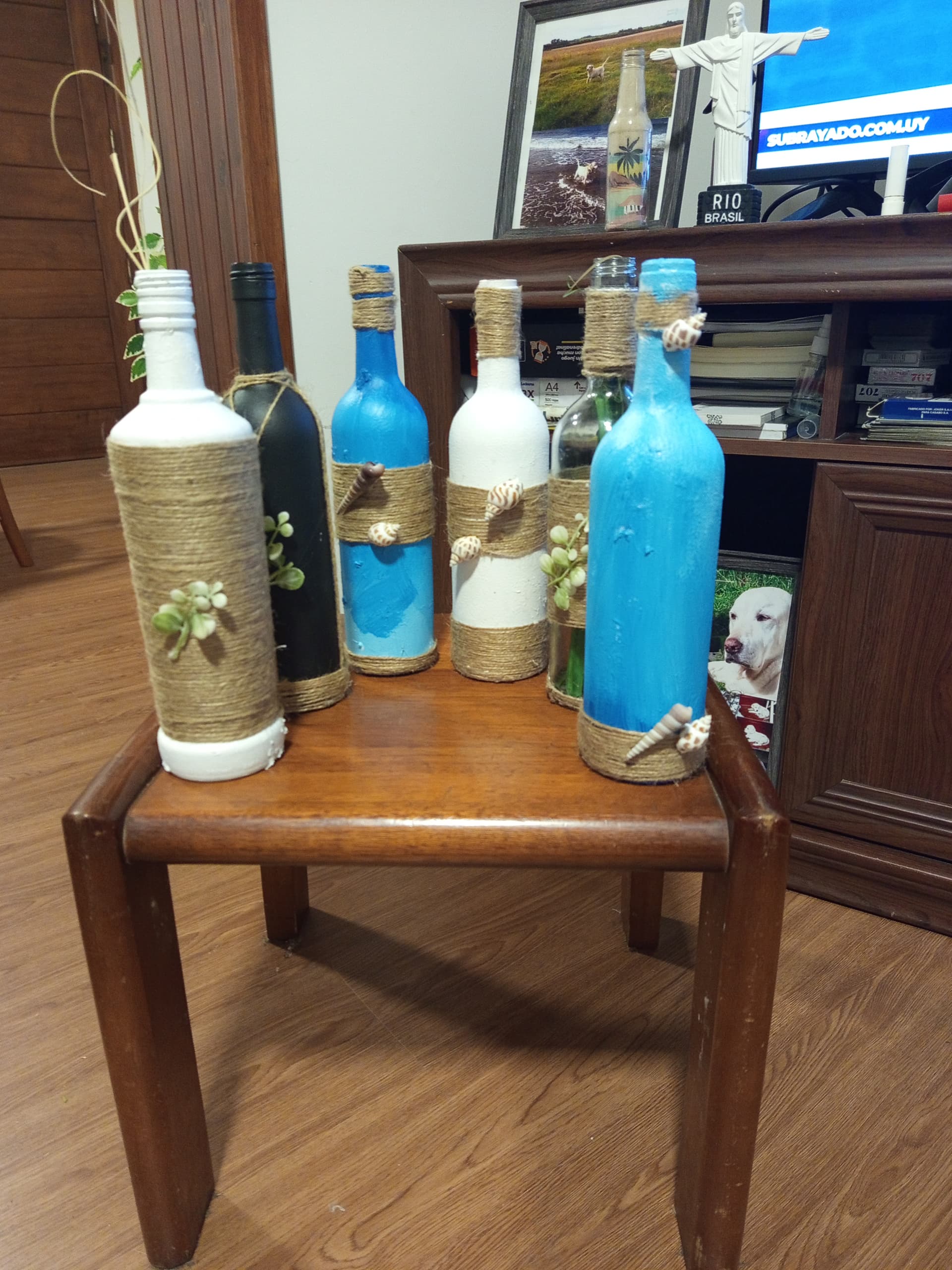 Botellas decorativas