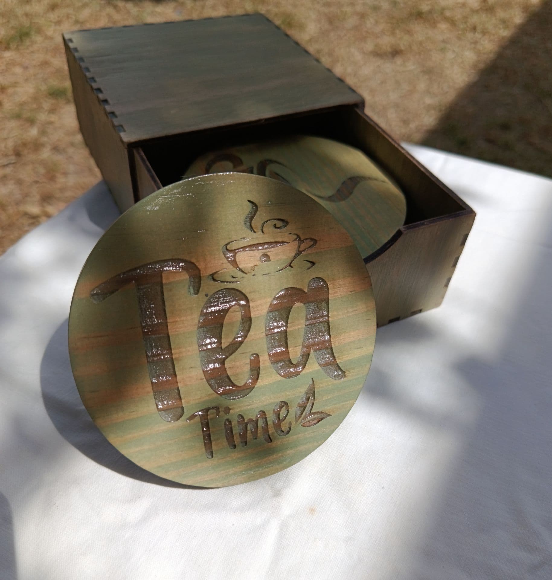 Posavasos de Madera Grabados con Láser
