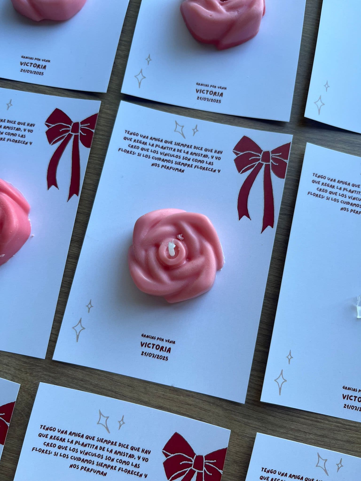 Rose candle
